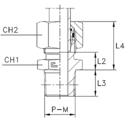 Штуцер FC DL06 NPT 1/8" (в сборе) B4 нерж.