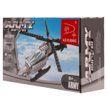 Конструктор блочный Аусини Армия " Вертолёт, 61эл. коробка A807-H26101