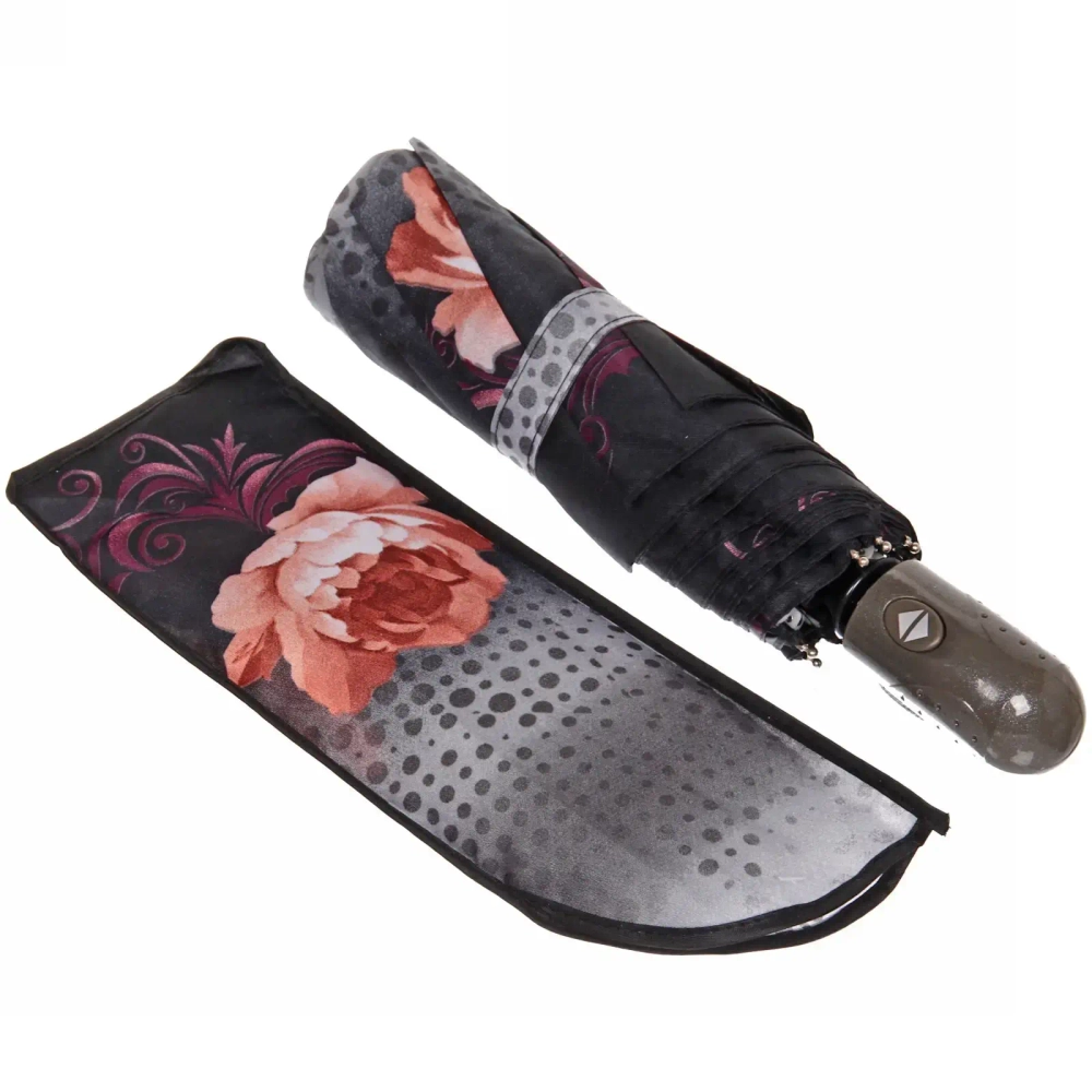 Зонт женский автомат «Цветы», микс 6 цветов, 8 спиц, d-100см, длина в слож. виде 28см