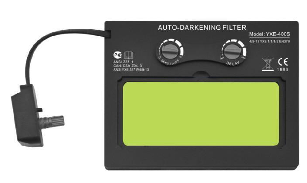 Маска сварщика с АСФ MEGA-350D (синяя)