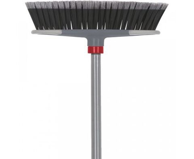 Щетка для уборки пола с ручкой 120 см серо-красная Чистый пол-3 Master House