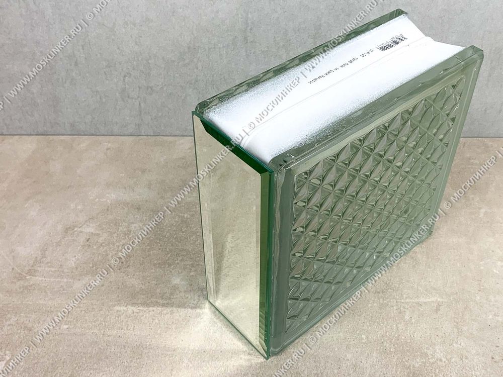 Торцевой элемент для стеклоблока, 187x72x4 - Зеркало