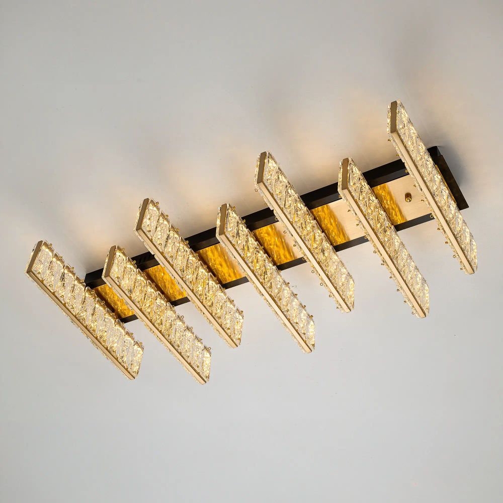 Citilux PALANT CL325272 LED Люстра хрустальная Чёрный+Бронза