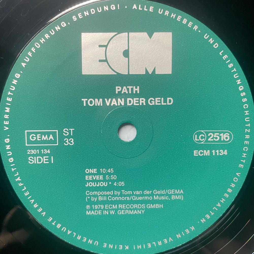 Tom Van Der Geld, Bill Connors, Roger Jannotta ‎– Path (Германия 1979г.) ECM