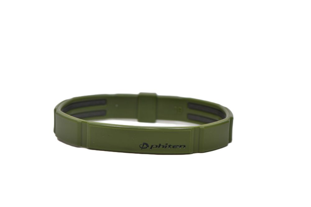 Браслет PHITEN METAX MODULUS BRACELET оливковый