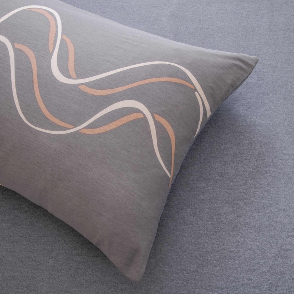 Комплект постельного белья Делюкс Сатин 100% хлопок на резинке LR626