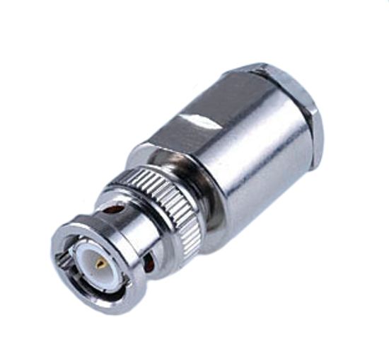 B-112B (2.4mm pin) , BNC, вилка, прижимная, RG-213 (RG-8)
