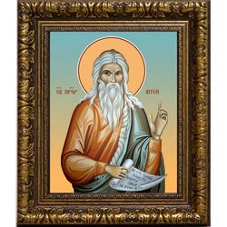 Аггей Пророк. Икона на холсте.