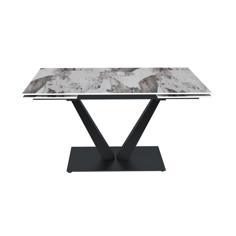 Стол раскладной Malibu (140+40+40), керамика глянцевая Pandora