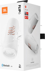 Колонка портативная JBL Flip 6, 30Вт, белый [jblflip6wht]
