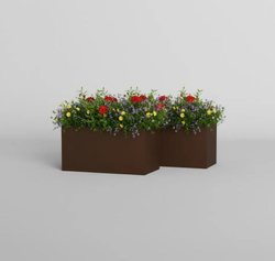 Кашпо, коллекция КОЛОР, форма ЭРКЕР