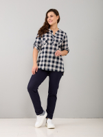 Блузка БЛ-131/клетка
