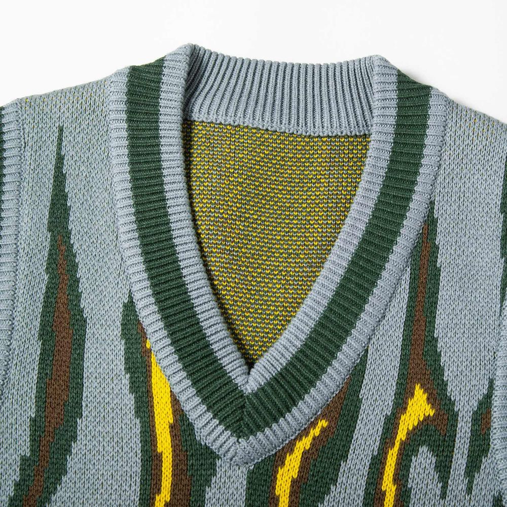 Жилет вязаный YMKASHIX Hellcome Серо-Зеленый