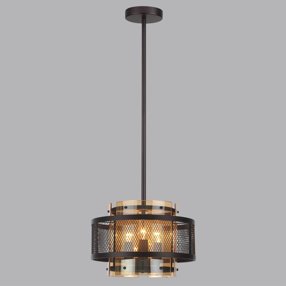 8007/3 MODERNI LN26 296 черный/черный, золотой металл/металл, стекло Подвесной светильник Е14 3*40W 220V ZARINA