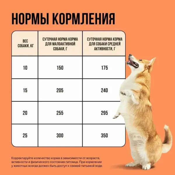 Уценка! Пвр. упак. / Сухой корм BOWL WOW для взрослых собак средних пород с ягненком, индейкой, рисом и добавлением моркови