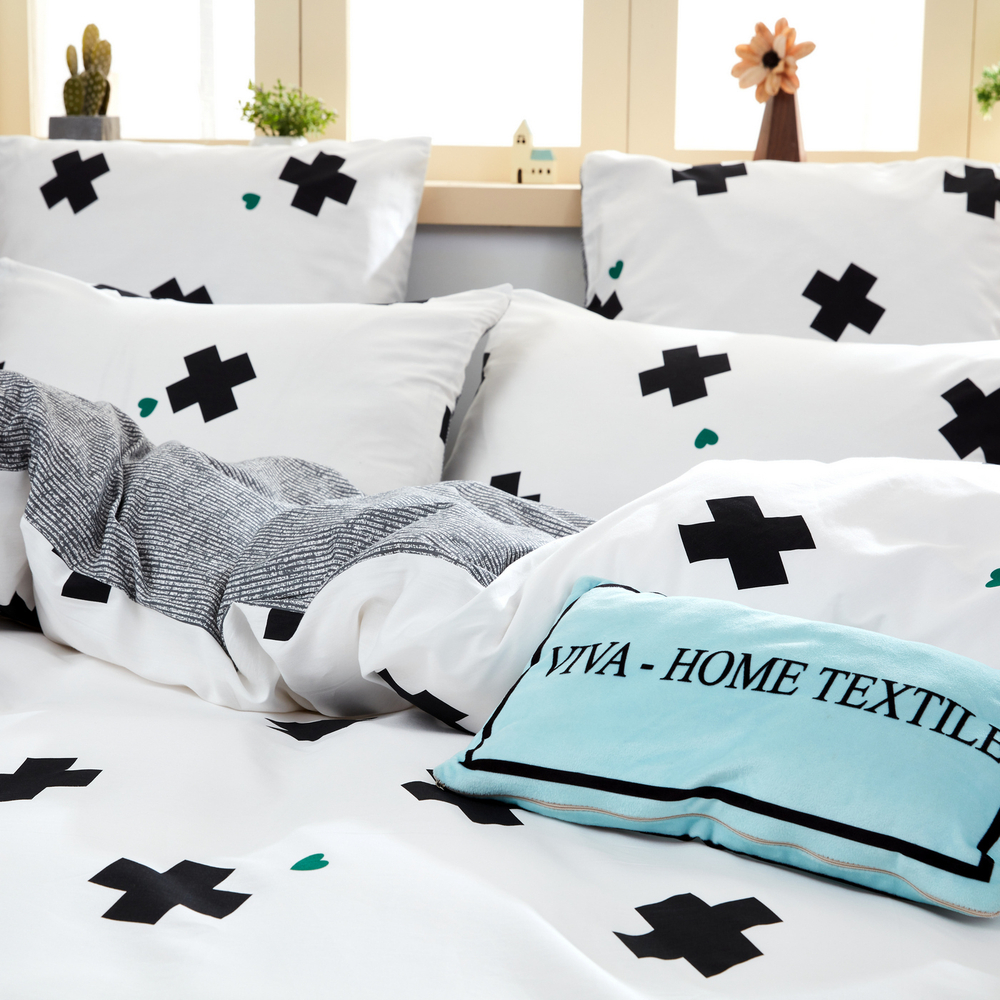 Комплект постельного белья Делюкс Сатин 100% хлопок на резинке LR410