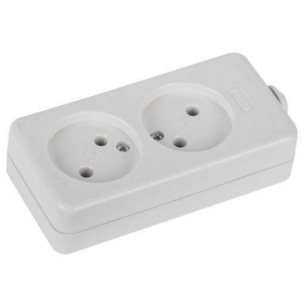 Колодка удлинителя 2-м без заземл. K-2 Эра Б0003474