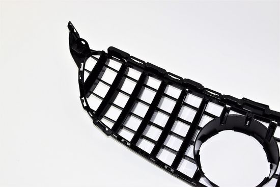 Решетка радиатора v.2 глянцево - черный для Mercedes C class W205 2015-2017