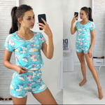 Пижама шорты и футболка 336