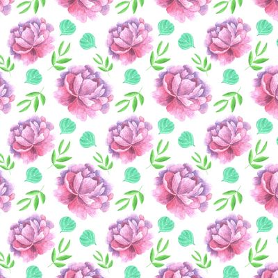 Акварельные пионы