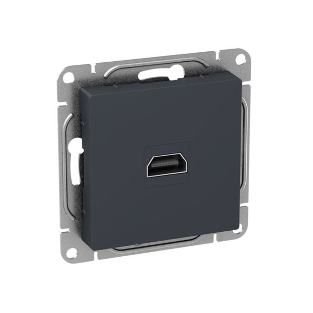Механизм розетки HDMI, графит Эпика EKF