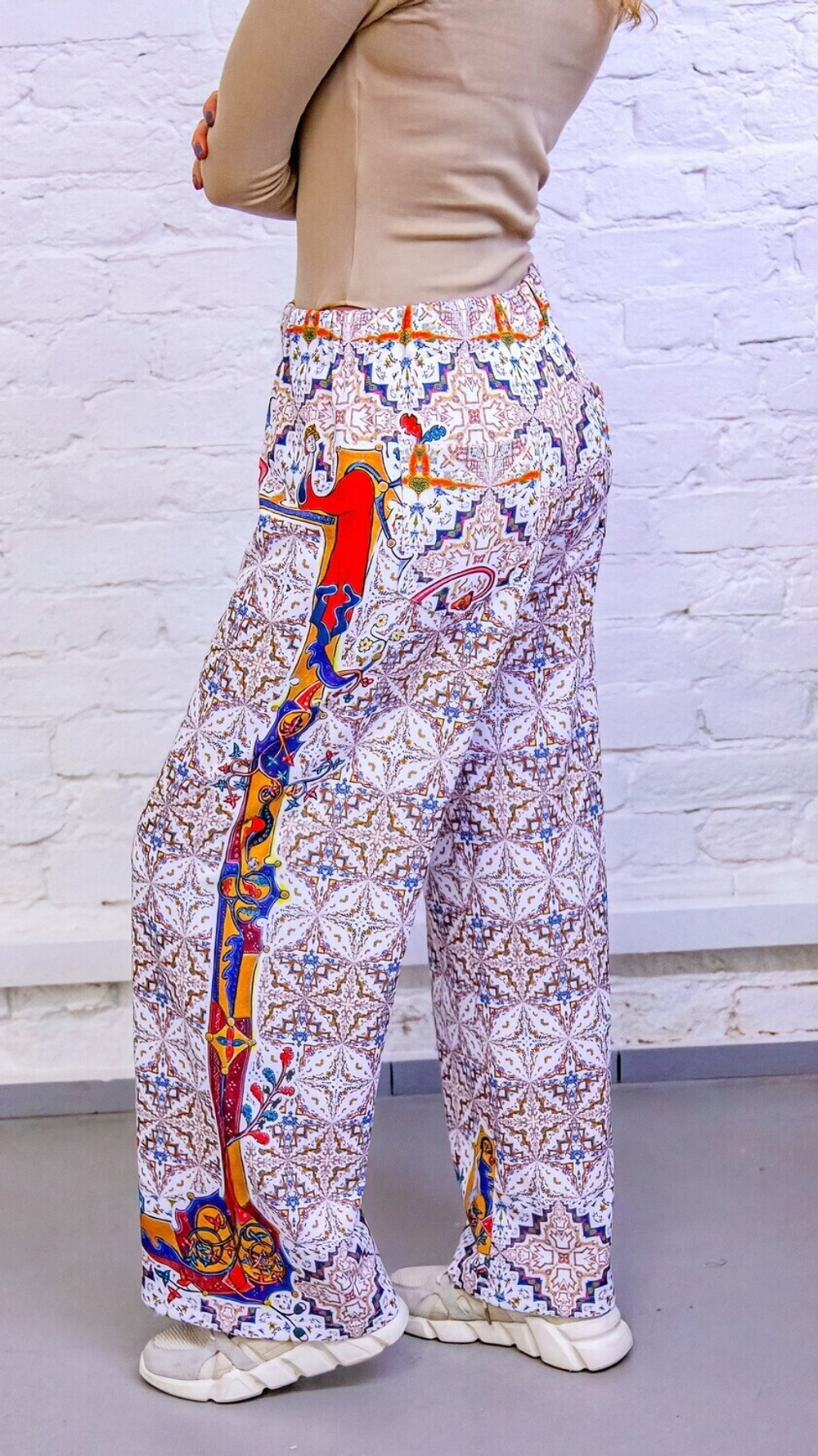 Широкие брюки "Лабиринт"