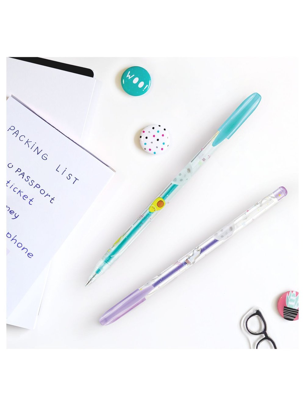 Набор гелевых ручек 12 цветов, линия письма 1.0мм (GPSA12_53128)