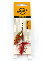 Блесна вращающаяся Lucky John SPIN X LONG 05 12,0г CR (5шт. в упк.)