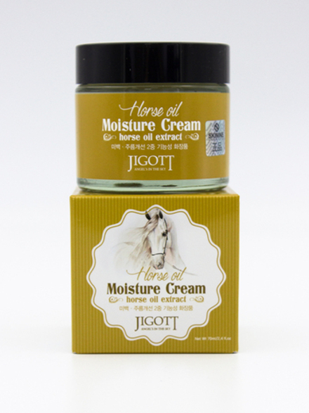 JIGOTT - КРЕМ ДЛЯ ЛИЦА УВЛАЖНЯЮЩИЙ С ЛОШАДИНЫМ ЖИРОМ JIGOTT HORSE OIL MOISTURE CREAM, 70 ML