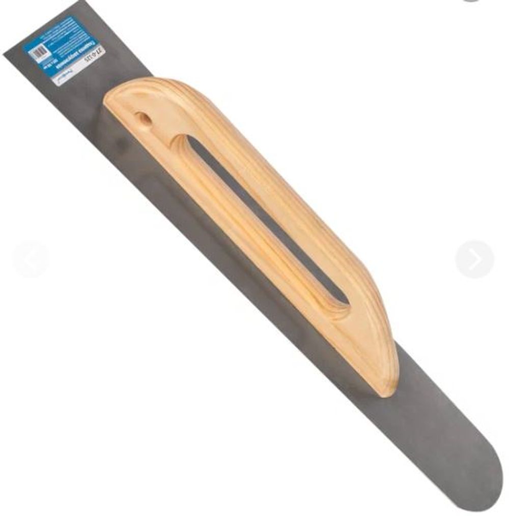 Гладилка закругленная высокоуглеродистая сталь, рукоятка из бука, 500х100мм, 27-0-125---