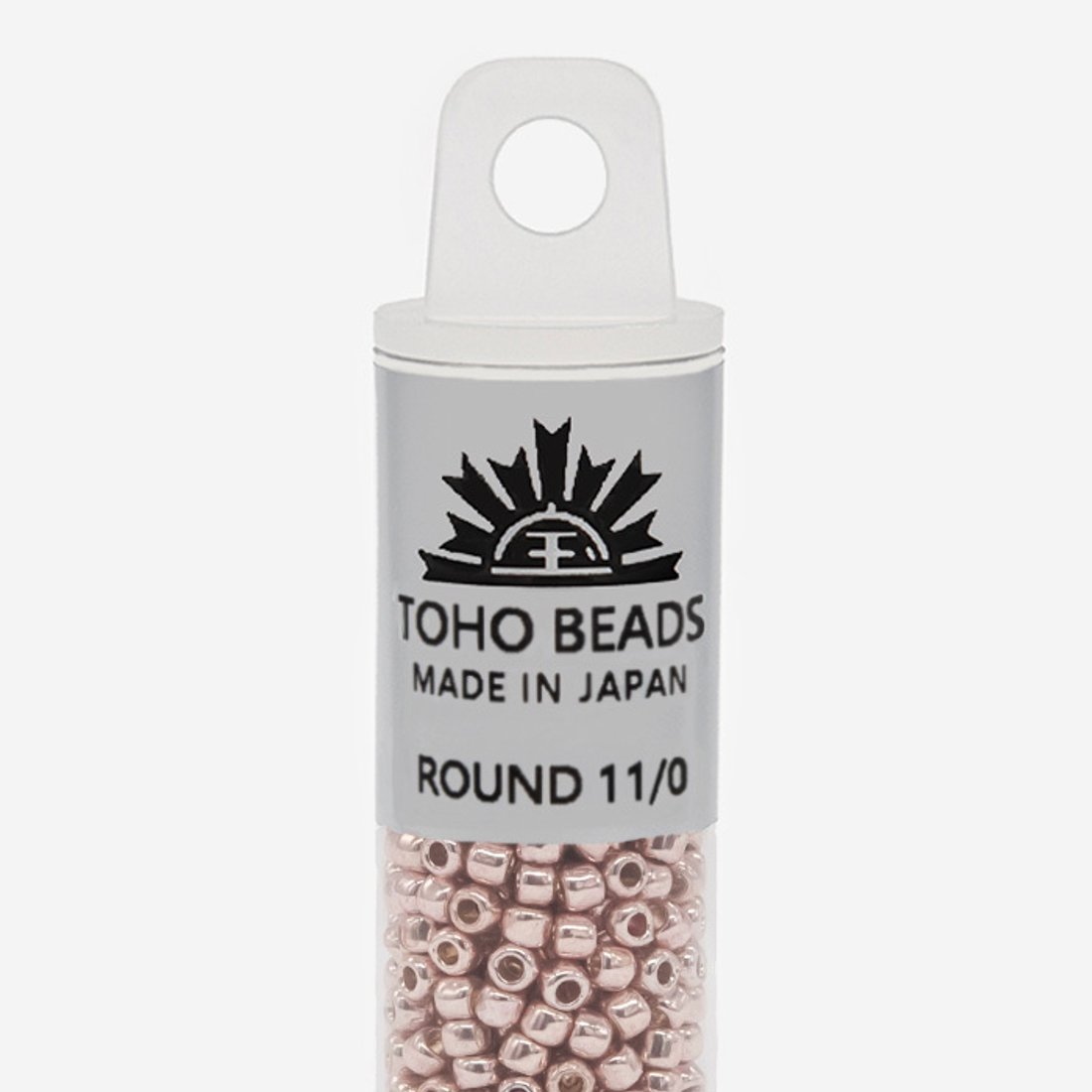 Японский бисер TOHO Round 11/0 (№PF552), непрозрачный глянцевый с металлическим блеском