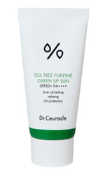 DR. CEURACLE Солнцезащитный крем с чайным деревом, маскирующий покраснения/Tea Tree Purifine Green Up Sun 50 мл