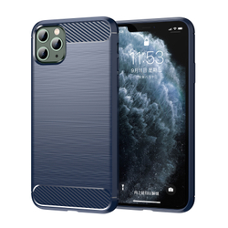 Чехол для iPhone 11 Pro цвет Blue (синий), серия Carbon от Caseport