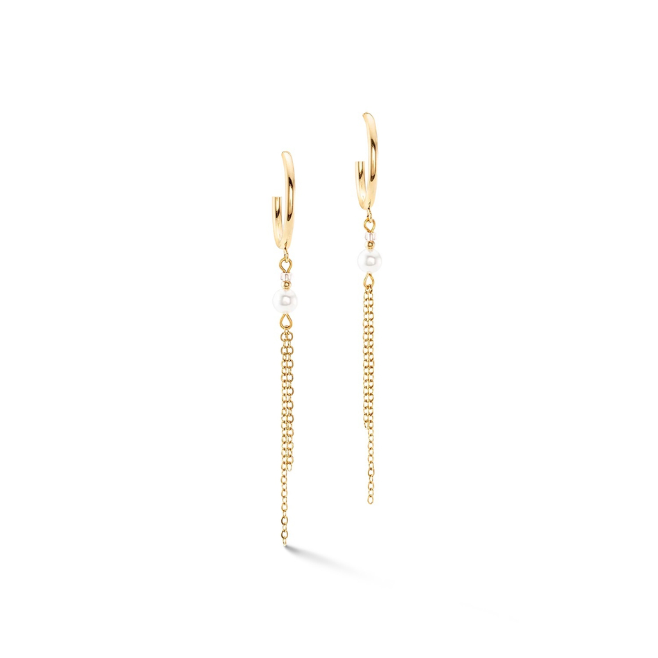 Серьги Coeur de Lion Beige-Gold 4310/21-1016