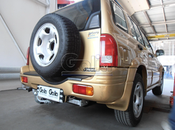 Фаркоп оцинкованный Galia S030A для Suzuki Grand Vitara 1998-2005, Suzuki Grand Vitara XL7 1998-2003(паспорт и сертификат в комплекте)(без электрики)