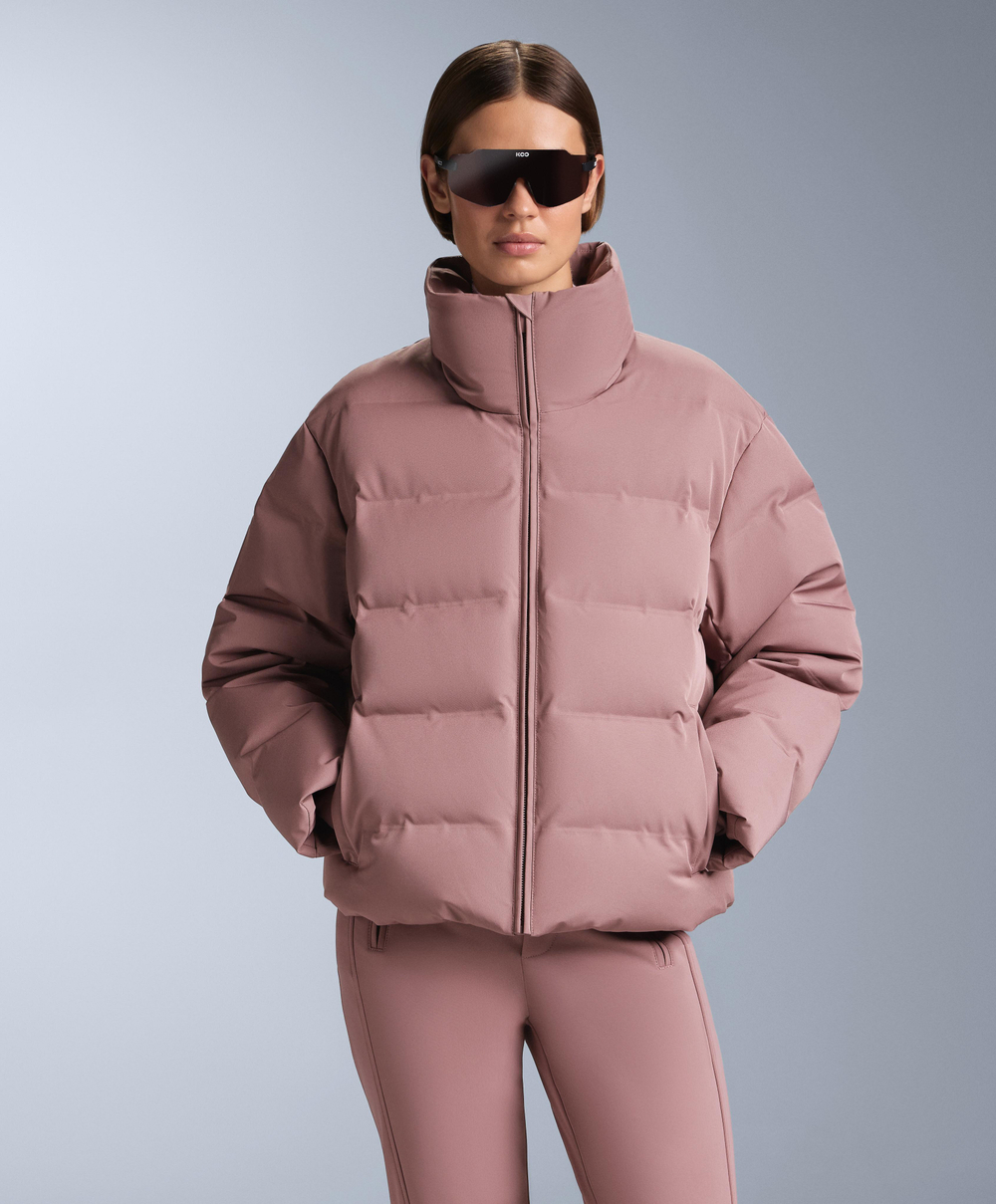 OYSHO Водонепроницаемая пуховая куртка Minardi Piume SKI, фиолетово-розовый