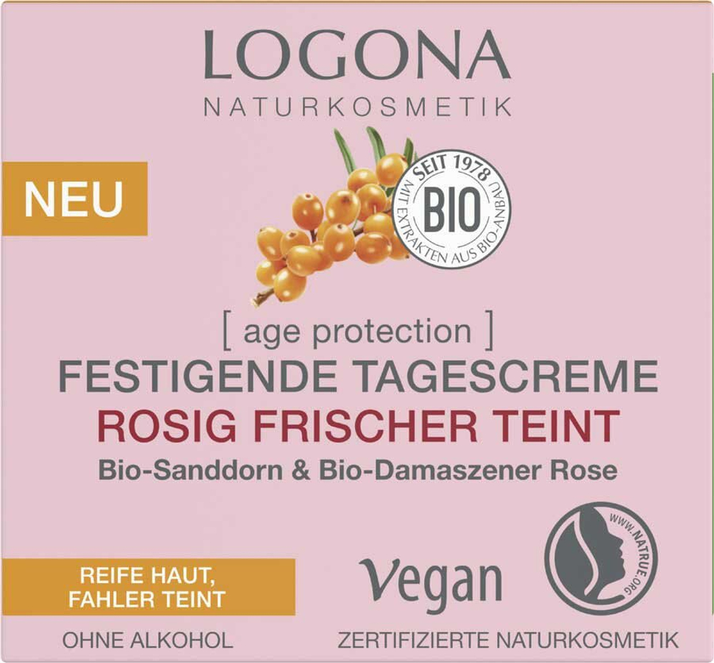 Дневной крем Logona Age Protection Firming Day Cream для румяного, свежего цвета лица, 50 мл