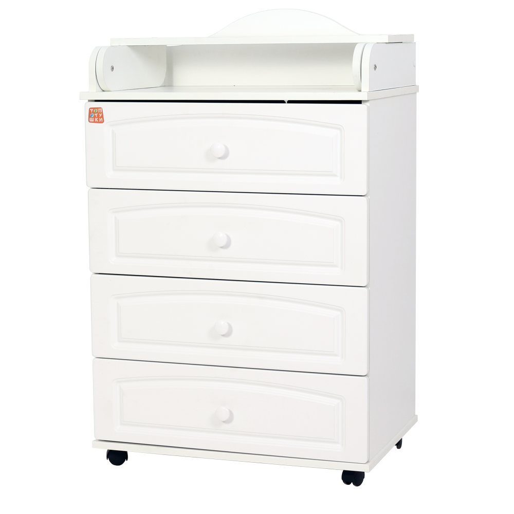 Комод "Ричард" 4 ящ. (арт.63) МДФ 600/4 (белый)