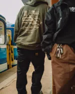 Худи Подполье Flag хаки