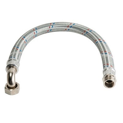 Подводка для воды гибкая угловая STOUT (Гайка/Штуцер) - 1" (длина 600 мм)