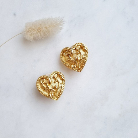 Клипсы сердечки Anne Klein