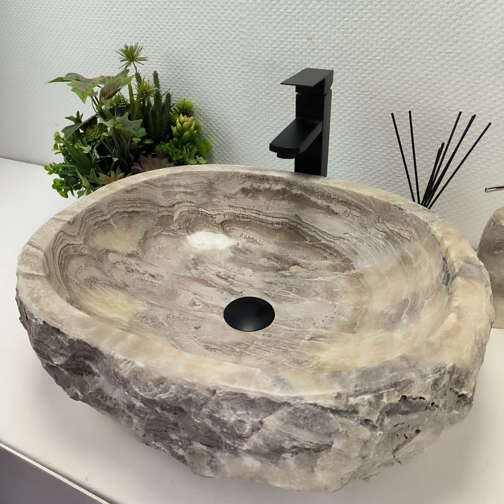 Раковина из оникса Erozy Grey EO-62596 53*43*15 0093