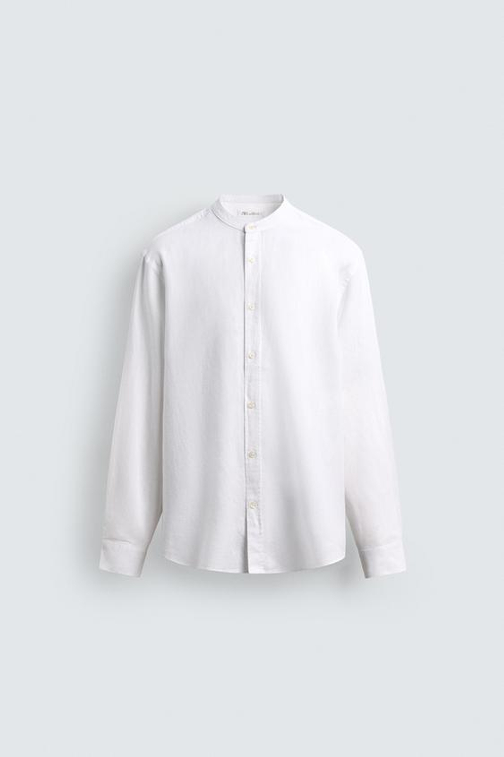 ZARА РУБАШКА RELAXED FIT ИЗ ЛЬНА И ХЛОПКА, БЕЛЫЙ