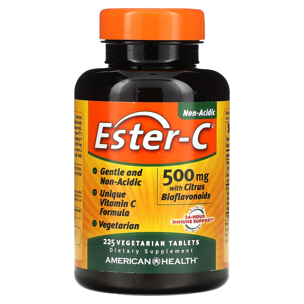 American Health, Ester-C с цитрусовыми биофлавоноидами, 225 вегетарианских таблеток
