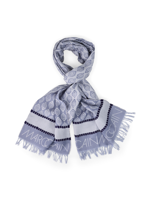 Шарф из хлопка и шелка