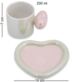 MUG-415/3 Чайная пара «Сердце»