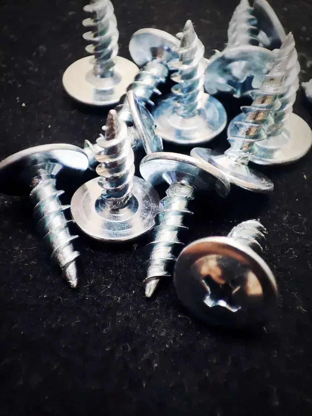 Саморез с прессшайбой 4,2х14 (острый) - 20 штук, универсальный, оцинкованный, шлиц Ph-2