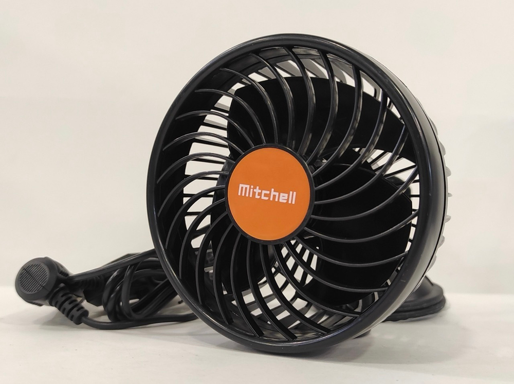 HX-T702 (24 вольт) / Вентилятор салонный на присоске, 12 см, 24V (1 шт.)