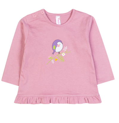 Футболка для н/рожд-х дл.р M1099K-0/1 р.9-12(74-80) сиреневый (Такро), 1 шт.