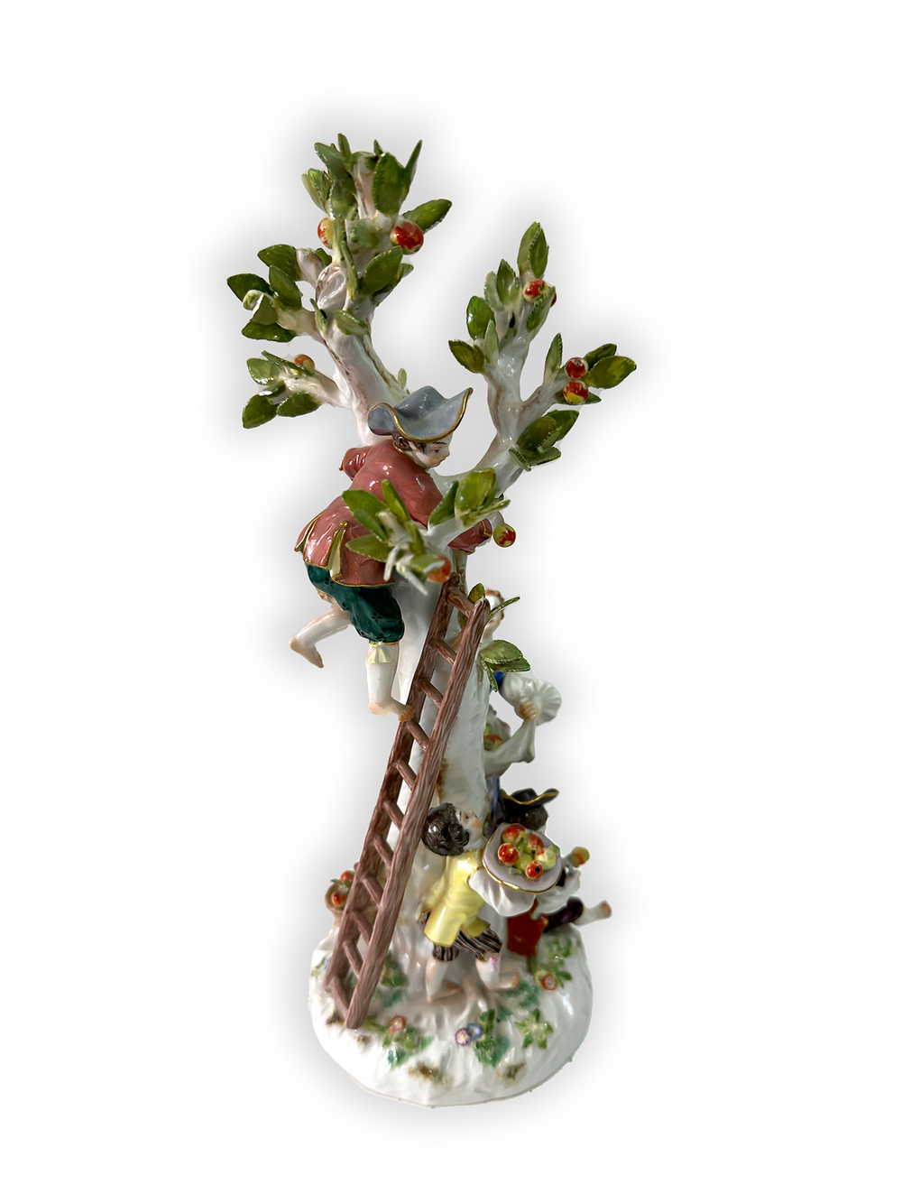 Коллекционный Немецкий фарфор MEISSEN  (МЕЙНСОН)  Урожай яблок, Автор Иоганн Йоахим Кендлер,  1753г